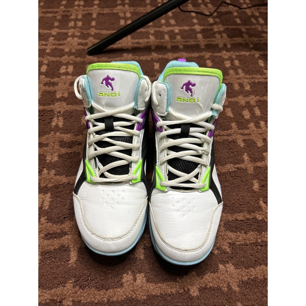 AND1 Boys Size 6 High Top Lace Up Durable‎ Basketball Sneakers Shoes